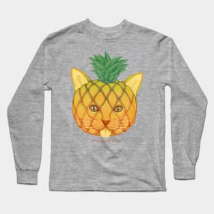 pine apple cat Long Sleeve T-Shirt